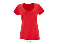 T-SHIRT DONNA CON SCOLLO AMPIO METROPOLITAN 150 g